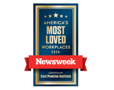 AMERICA'S MOST LOVED WORKPLACES 2024 Newsweek CERITIFIED BY Best Practice Institue